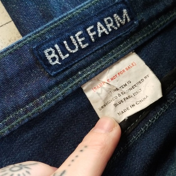 BLUEFARM* Shiny Skinny Jean's - Picture 3 of 7